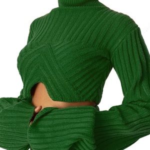 Brand New HANIFA SIA CROP SWEATER- Size 1X